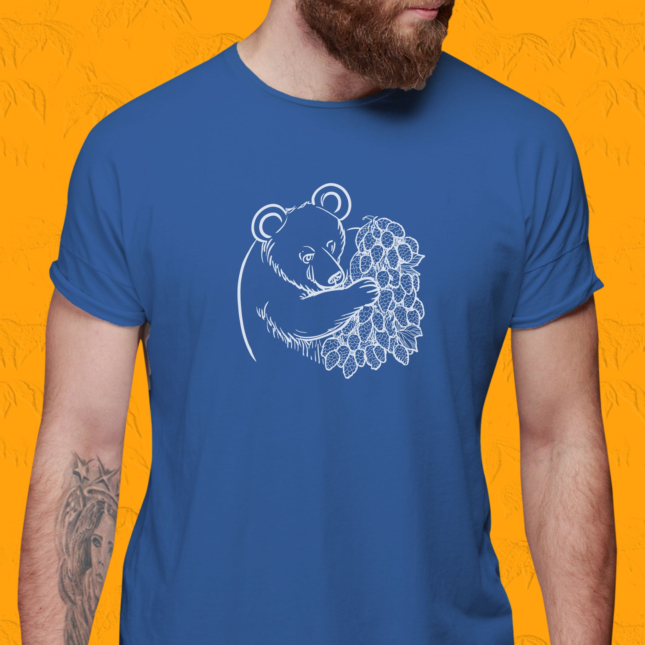 Bear Essentials White Outline Part 2 - Beer Shirt