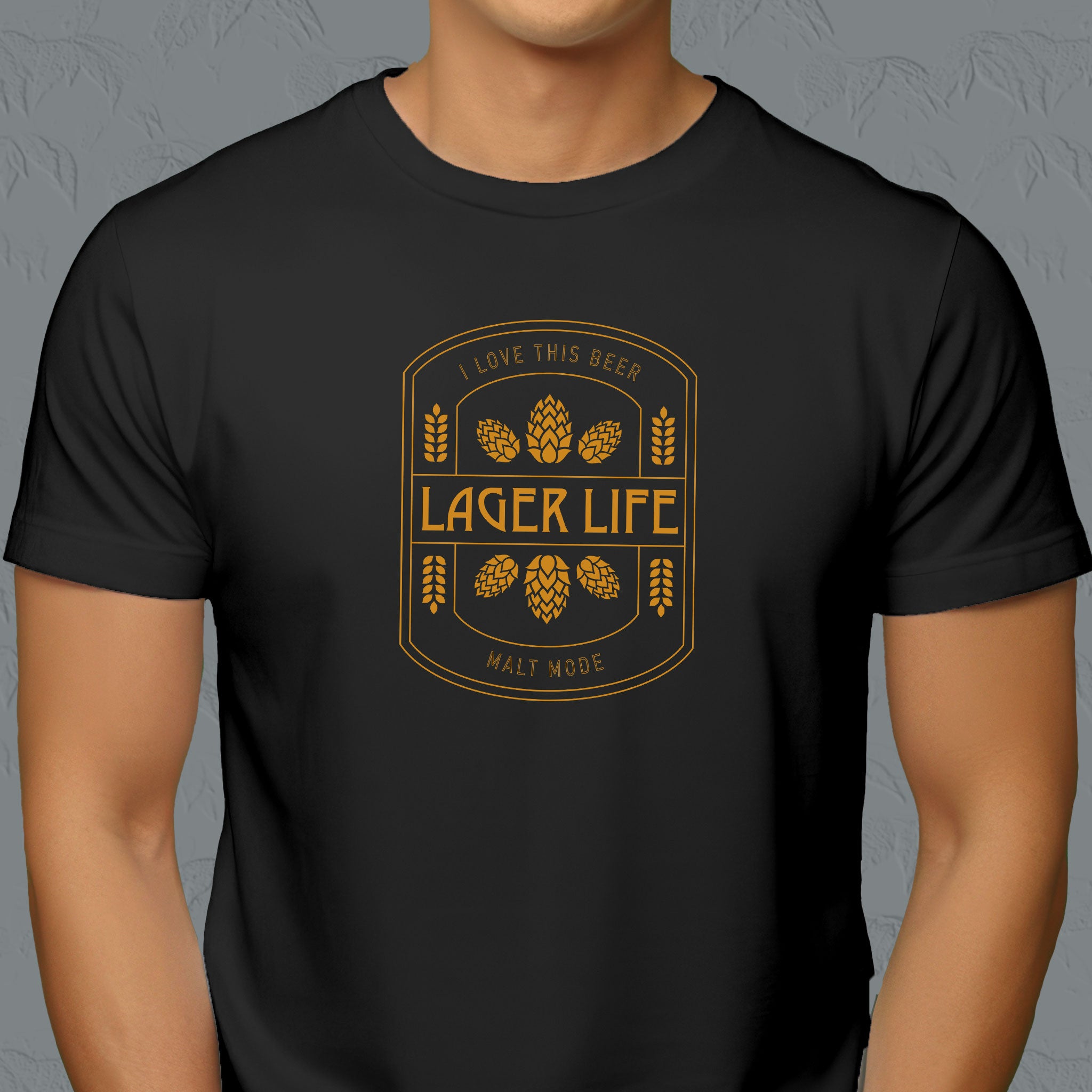 Vintage beer shirt with lager life