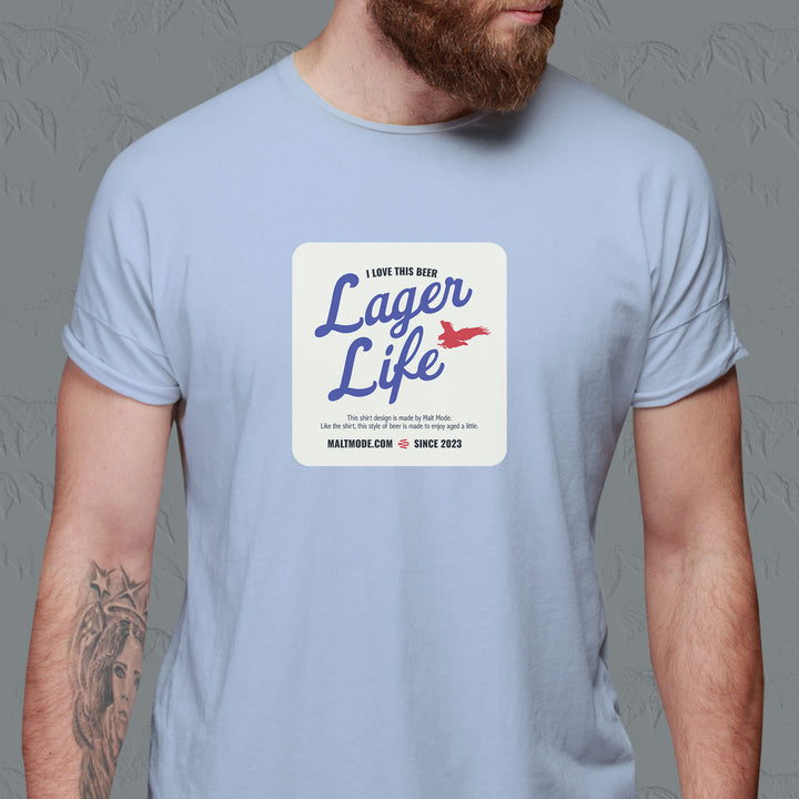 Lager life retro beer tee