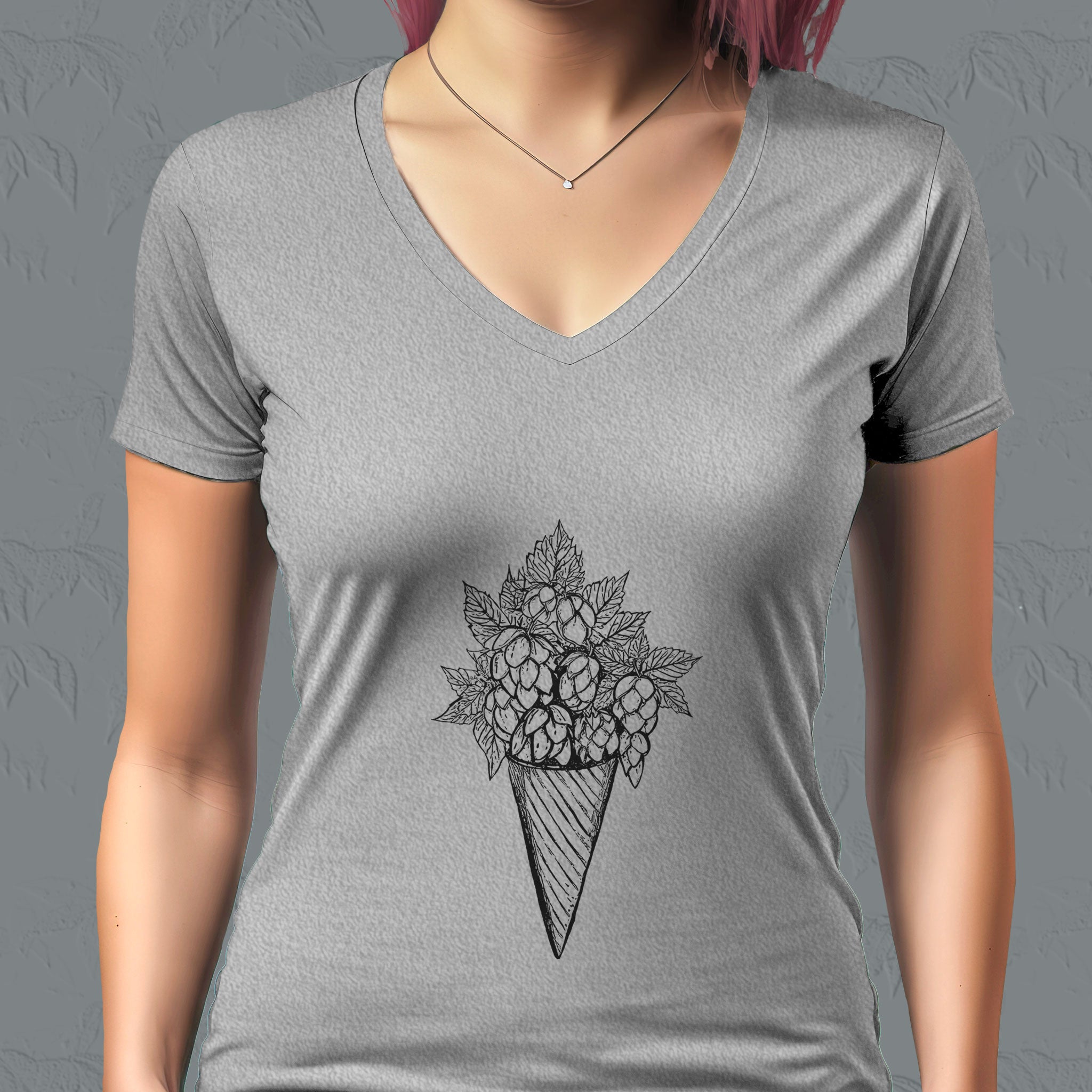 We All Scream Black Outline Part I - Deep V-Neck